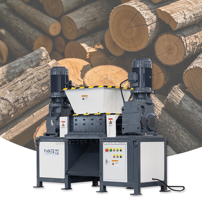 FANTE Mini Double Shaft Shredder for Garden Wood Waste Including Branches Wooden Boxes Wooden Slats and Offcuts
