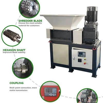 FANTE Mini Double Shaft Shredder for Garden Wood Waste Including Branches Wooden Boxes Wooden Slats and Offcuts
