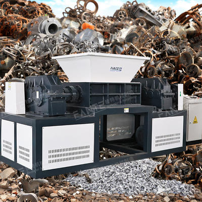 Heavy-Duty Twin Shaft Shredder Ideal for Metal Recycling