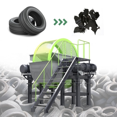 Double Shaft Shredder Machine Used Tyre Metal Wood Paper Plastic Shredder Machine for Sale