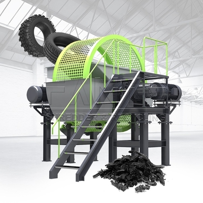 Model 1000 Efficient Tyre Shredder Machine for Quick and Stable Tire Recycling