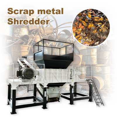 Automatic Scrap Metal Plastic Wood Shredder Crusher with Pump Standard Production Recycling Waste Metal Shredder