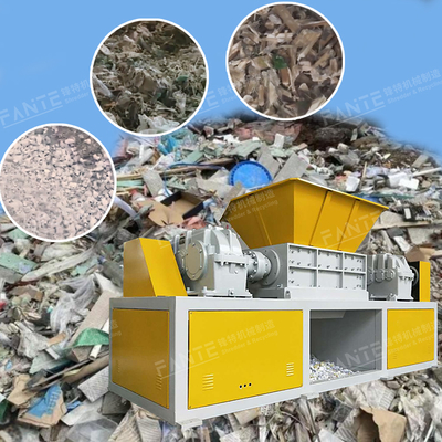 Robust Dual Shaft Shredding Equipment for Industrial Scrap Metal Processing Copper Aluminum Steel With Emergency Brake