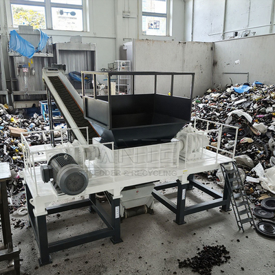 CE Certified Double Shaft Shredder Machine for Construction Demolition Waste Concrete Wood Metals