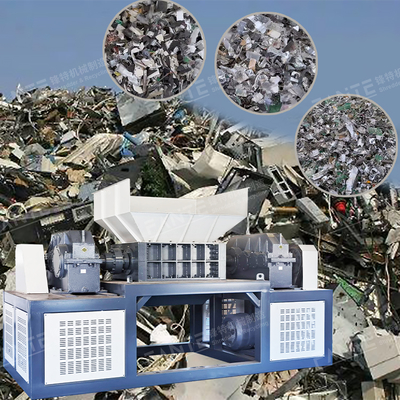Powerful Dual Shaft Shredder for Recycling Scrap Electronics Such As TVs Phones Printers and PCB Boards